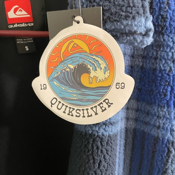 Quiksilver Men's Blue Plaid Jacket Total Eclipse Mens Size Small NWT Winter Wear - Picture 5 of 12